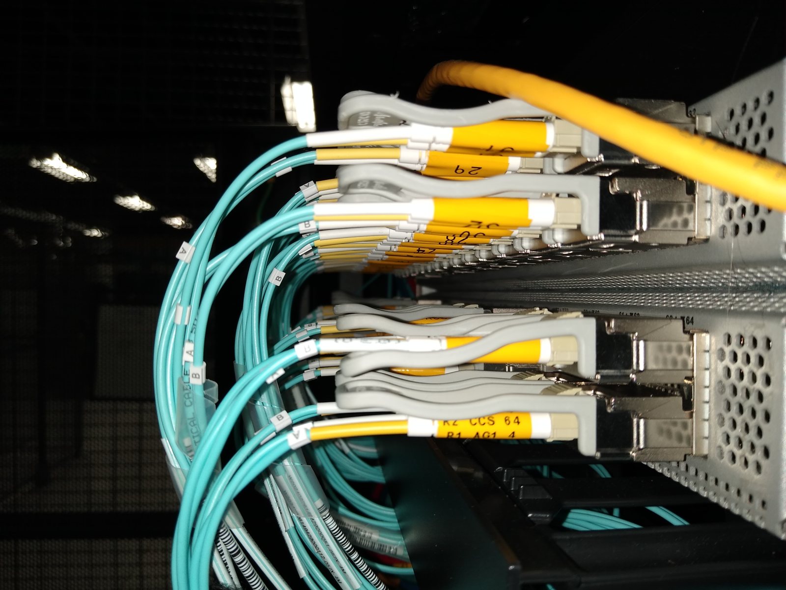 Server equipment at Sharktech’s Las Vegas data center, April 2024