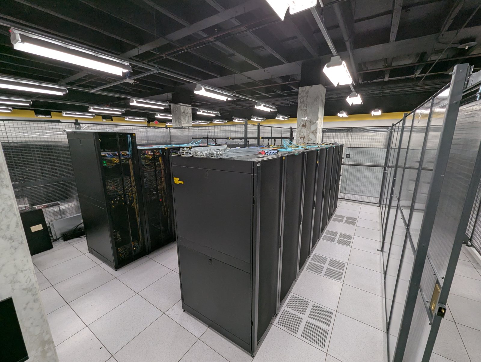 Server equipment at Sharktech’s Las Vegas data center, July 2025