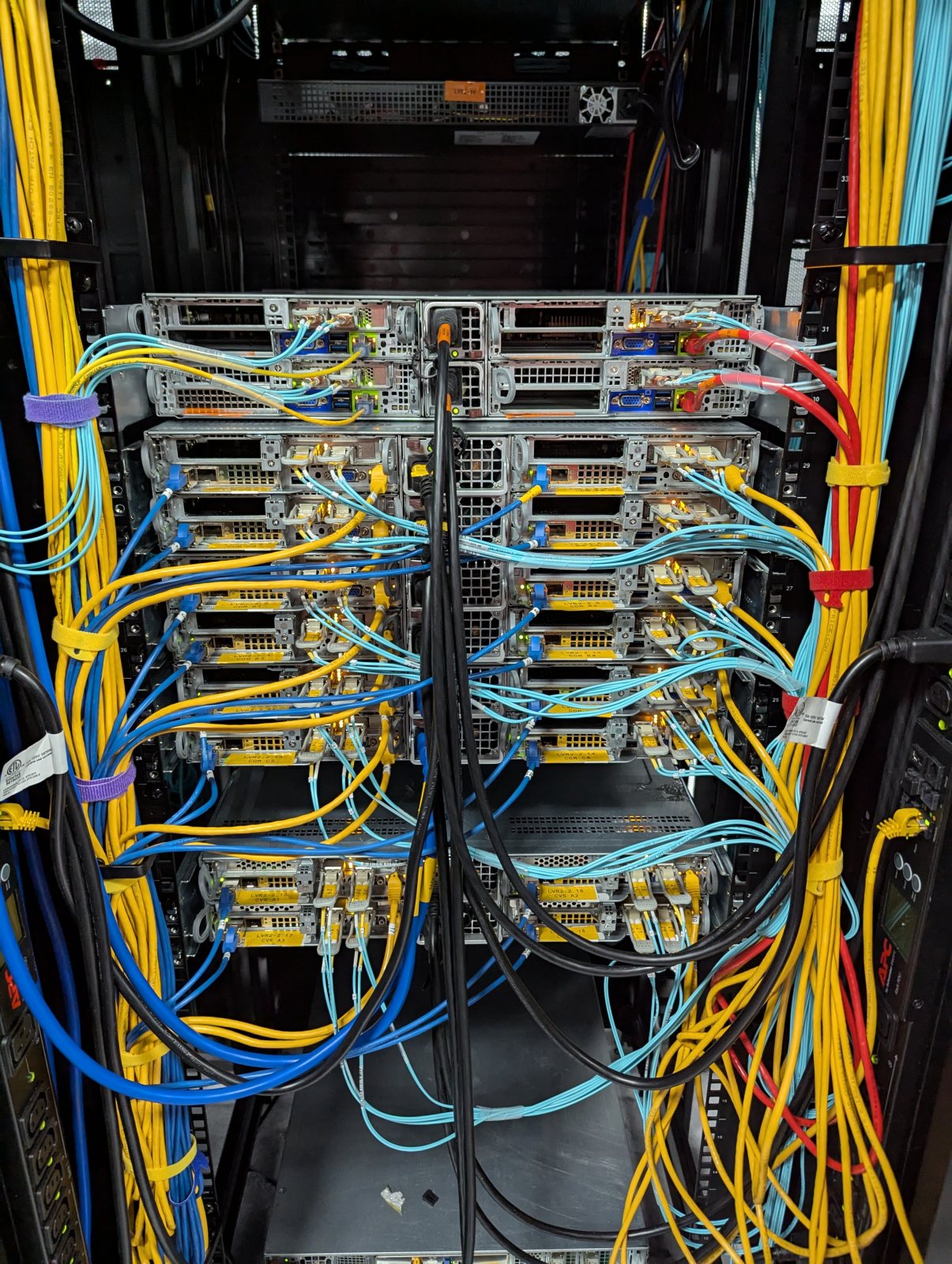 Server equipment at Sharktech’s Las Vegas data center, October 2025
