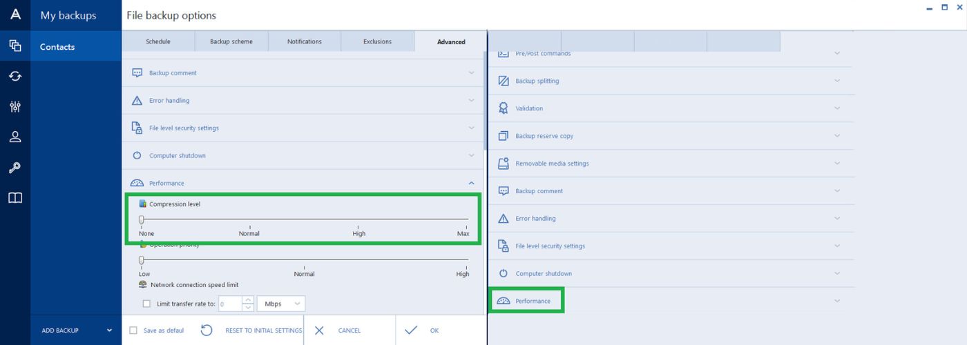 Does Acronis Compress Backups