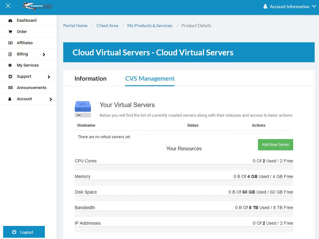 Cloud Virtual Services Panel 1