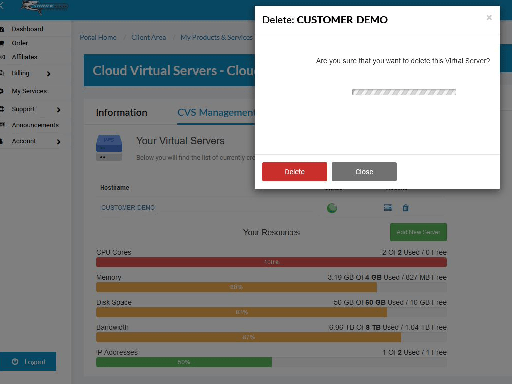Cloud Virtual Services Panel 6