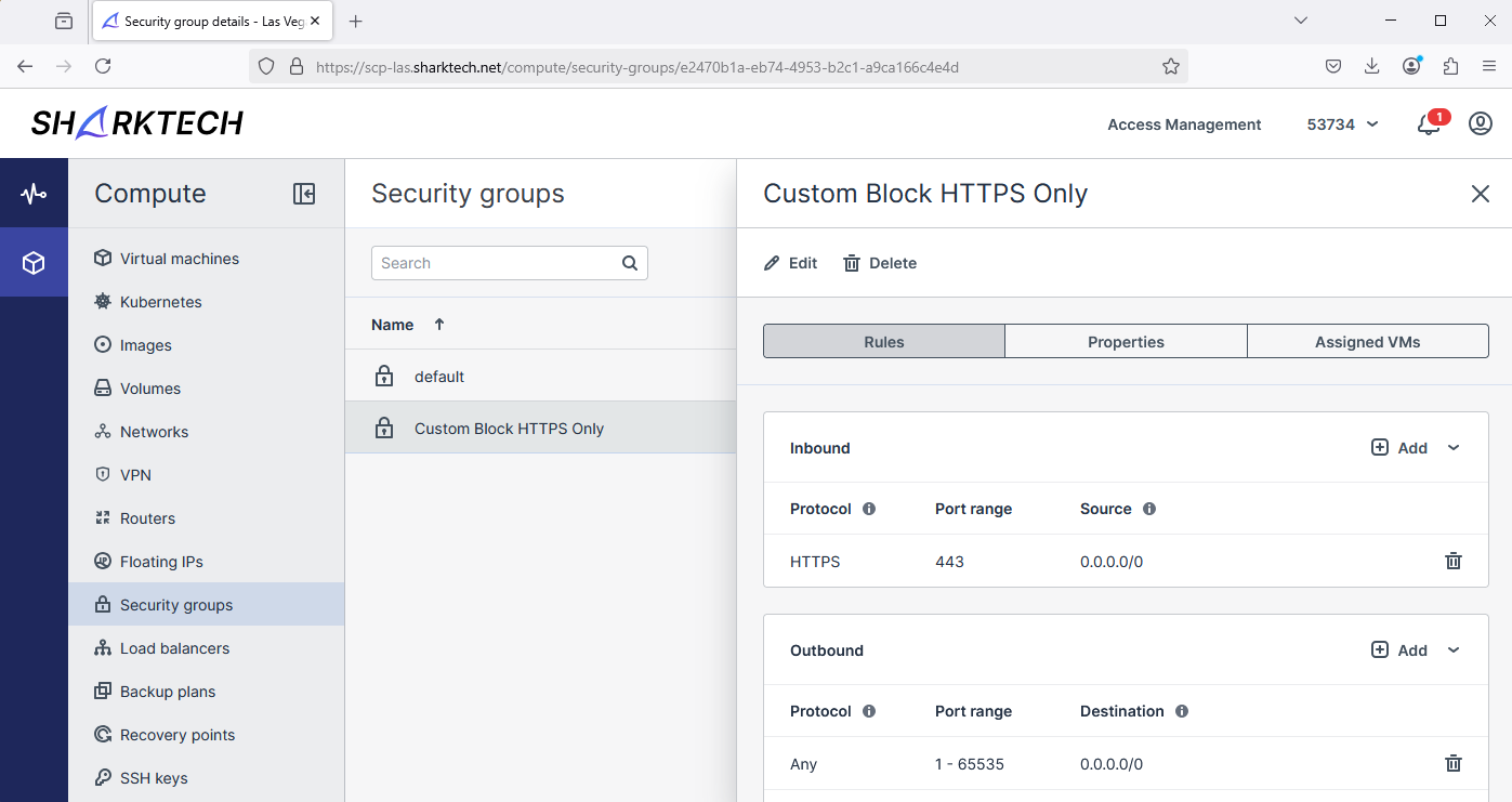 SharkTech Cloud Portal Security